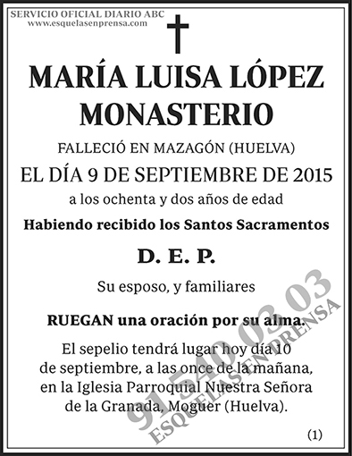 María Luisa López Monasterio
